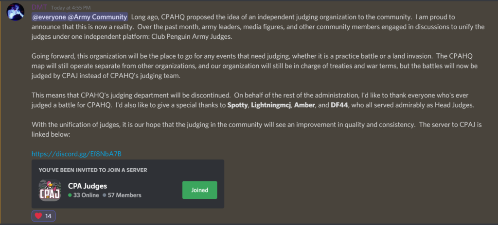 Judges Unify in CPAJ - CPAHQ
